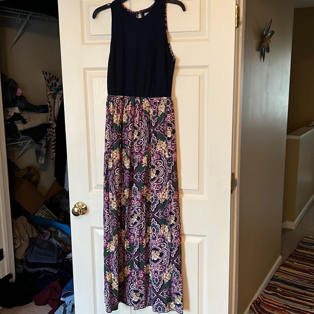 Poema medium colorful maxi dress